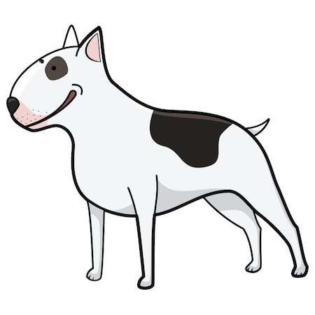 Signmission Bull Terrier Dog Decal, Dog Lover Decor Vinyl Sticker D-12-Bull Terrier